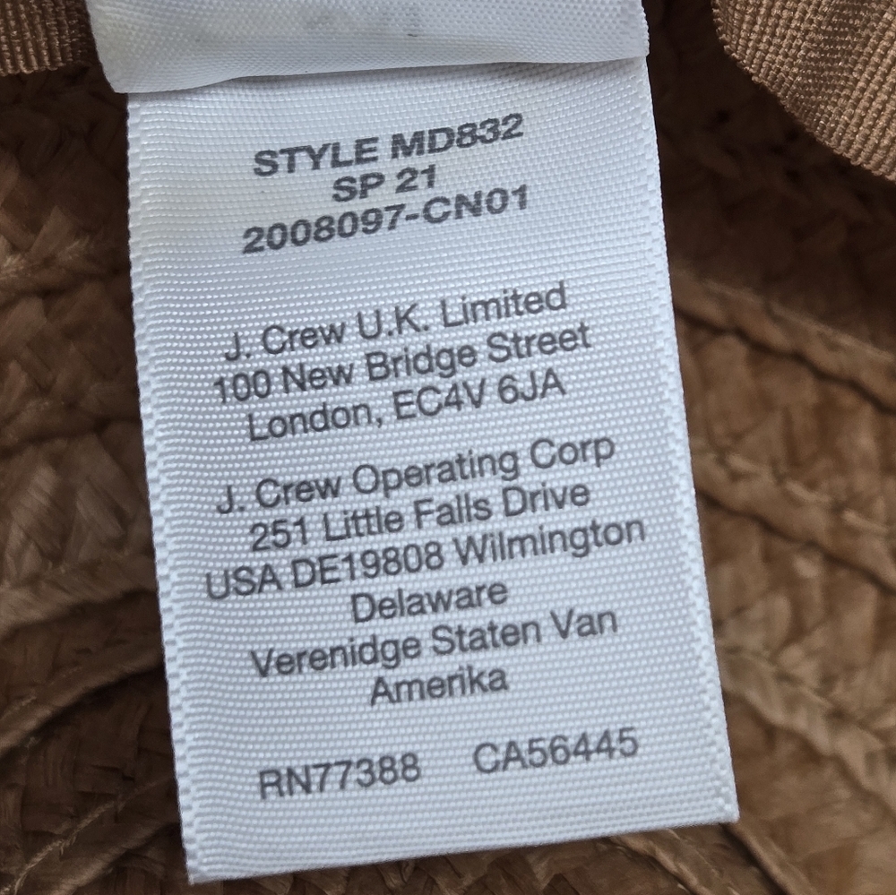 Madewell Tan and White Women's Hat - Picture 8 of 14